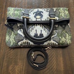 NWOT Tory Tapestry Clutch / Crossbody